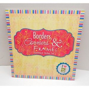 Borders Corners Frames Cardstock Sticker Set Pad Sheets 3 Birds Design